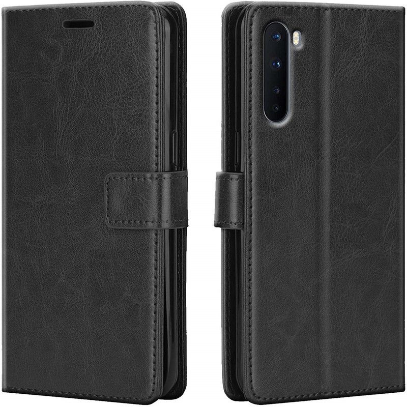 Mobilive Flip Cover for One Plus Nord Vintage Style Wallet Case With Card Slot  (Black, Dual Protection, Pack of: 1)