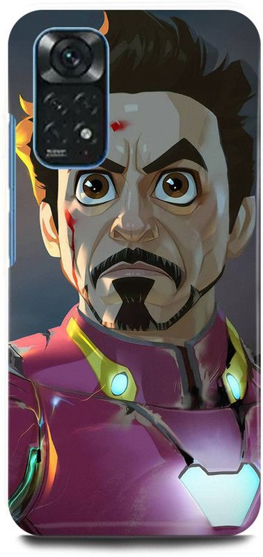 FIKORA Back Cover for Redmi Note 11, IRON, MAN, MASK, AVENGER, AVENGERS  (Red, Hard Case, Pack of: 1)