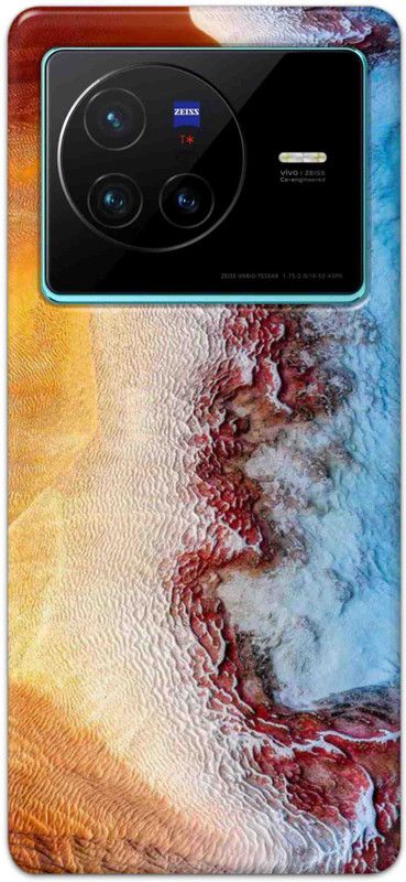 NDCOM Back Cover for VIVO X80 5G Colorful Nature Printed  (Multicolor, Hard Case, Pack of: 1)