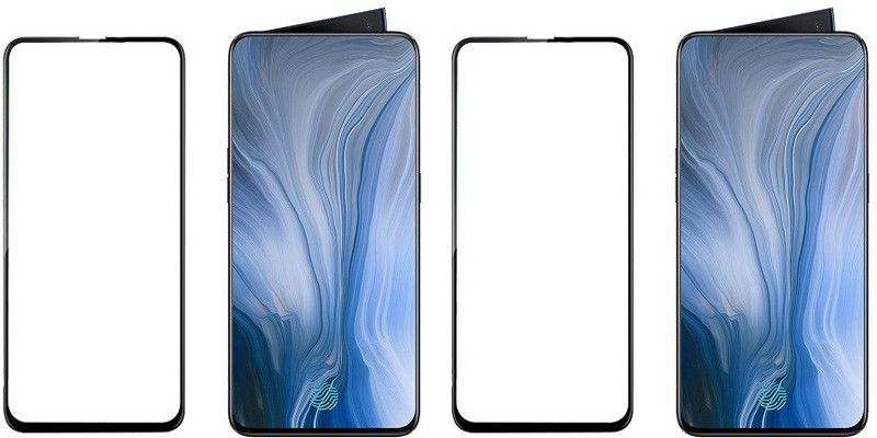 HOBBYTRONICS Edge To Edge Tempered Glass for Oppo Reno, Mi K20 Pro, Mi K20, Vivo V15 Pro  (Pack of 2)