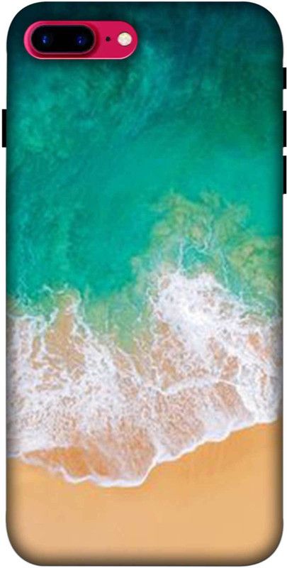 NDCOM Back Cover for iPhone 8 Plus Ocean Beach Printed  (Multicolor, Hard Case, Pack of: 1)