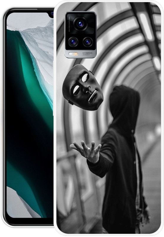 JAYFOX Back Cover for Vivo V20 Pro  (Black, Grey, Silicon)