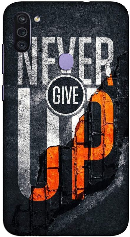 CROKIAN Back Cover for Samsung Galaxy M11 Never give up Back Cover  (Multicolor, Hard Case, Pack of: 1)