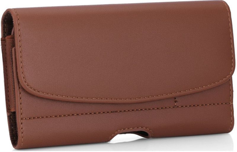 DOB Pouch for Oppo A7n  (Brown, Holster, Pack of: 1)