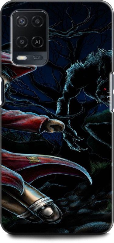 Afterglow Back Cover for Oppo A54 LITTLE RED, SCARY, HELLOWEEN, FAIEYTALES, RIDINGHOOD  (Multicolor, Shock Proof, Pack of: 1)