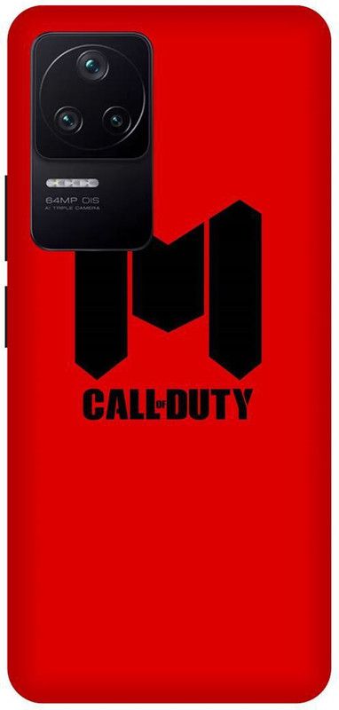 play fast Back Cover for POCO F4 5G  (Red, Black, Hard Case, Pack of: 1)