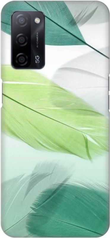 COBIERTAS Back Cover for Oppo A55 5G  (Green, Grey, Hard Case, Pack of: 1)