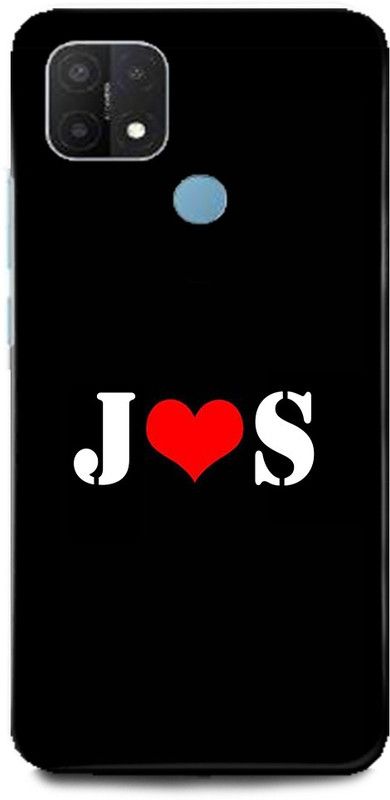 Afterglow Back Cover for Oppo A15s J S, J LOVES S, NAME, LETTER, ALPHABET, JS LOVE, HART  (Multicolor, Shock Proof, Pack of: 1)