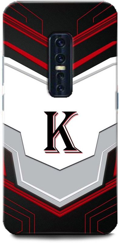 Afterglow Back Cover for Vivo V17 Pro K, K LETTER, K NAME, K ALPHABET, ALPHABET  (Multicolor, Shock Proof, Pack of: 1)