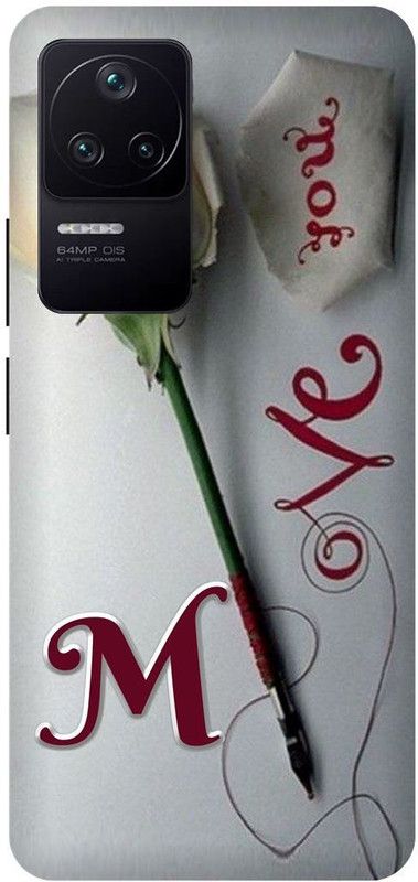 play fast Back Cover for POCO F4 5G  (White, Red, Hard Case, Pack of: 1)