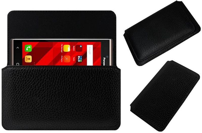 ACM Pouch for Panasonic P66  (Black, Cases with Holder, Pack of: 1)