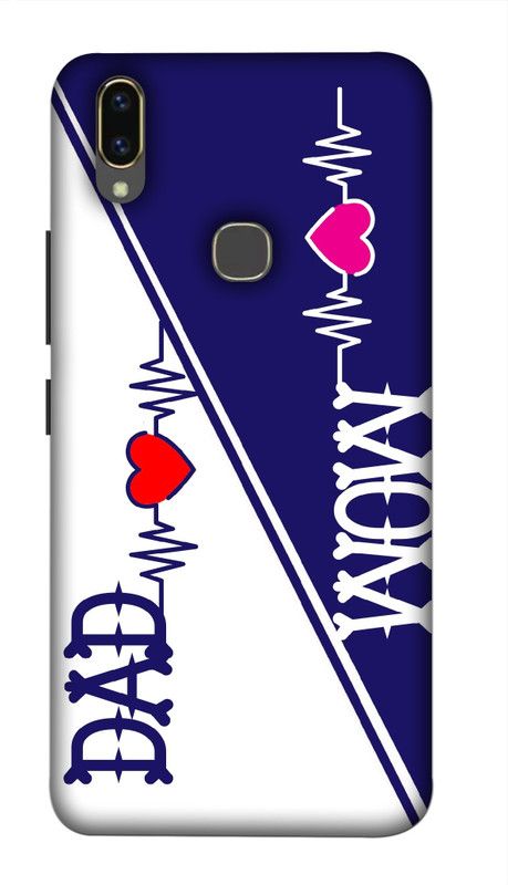 Ekish Back Cover for Vivo Y85  (Blue, White, Pack of: 1)