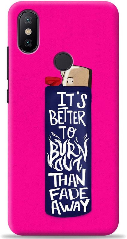 Coverpur Back Cover for Mi A2  (Pink, Shock Proof, Pack of: 1)