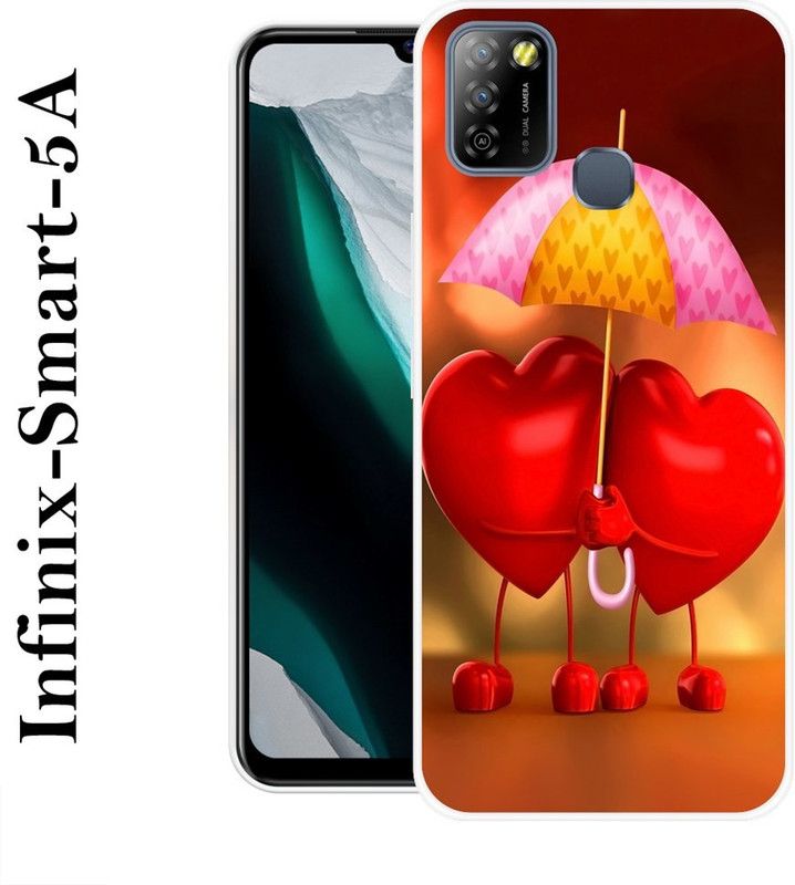 JATLAND Back Cover for Infinix Smart 5A  (Red, Silicon)