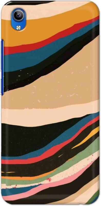NDCOM Back Cover for Vivo Y91i Color Wave Pattern Printed  (Multicolor, Hard Case, Pack of: 1)