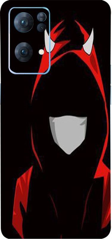 Mclaxa King of Devil Mobile Back Skin, King of Devil, OPPO RENO 7PRO Mobile Skin  (King of Devil Skin With Super Matte Finish)