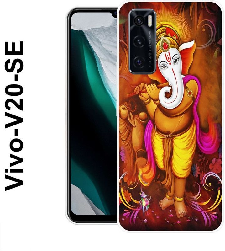 SHIVKUDI Back Cover for Vivo V20 SE  (Multicolor, Grip Case, Silicon)