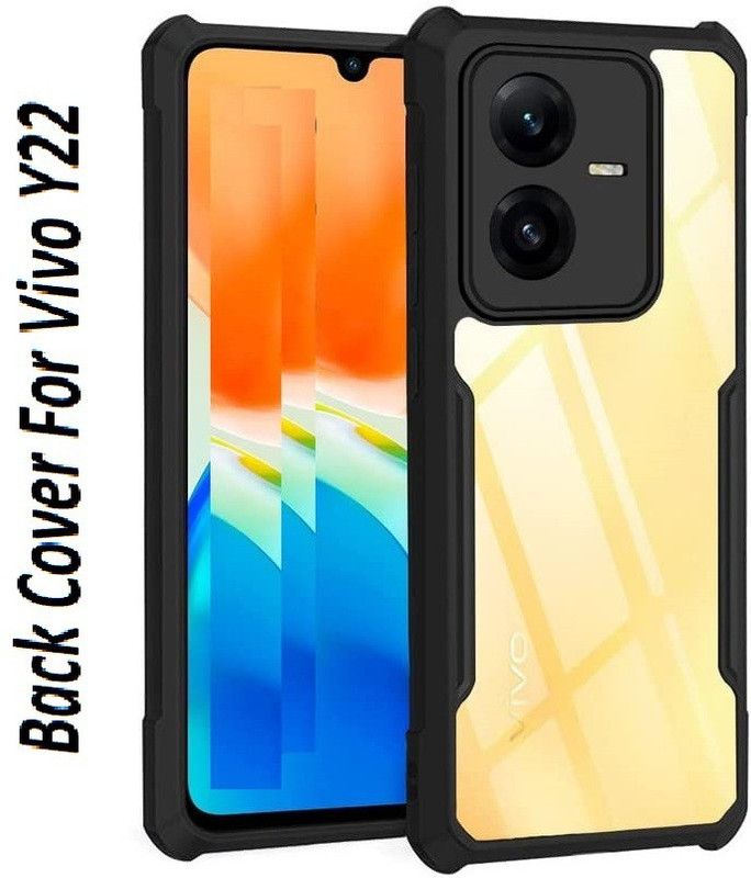 NSTAR Back Cover for vivo Y22  (Transparent, Shock Proof, Pack of: 1)