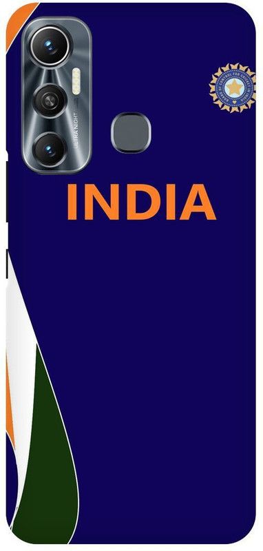 PICHKU Back Cover for INFINIX HOT 11- X662-INDIA,INDIAN,SPORTS,CRICKET,JERSEY,BLEED,BLUE,NIKE,BCCI,LOGO  (Blue, Hard Case, Pack of: 1)