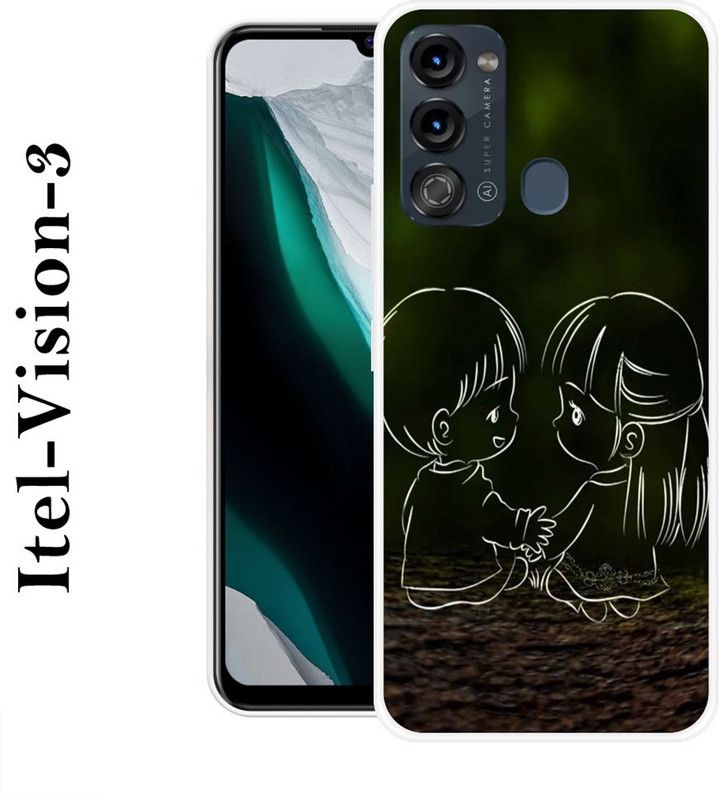 KLC Back Cover for Itel Vision 3  (Multicolor, Silicon)