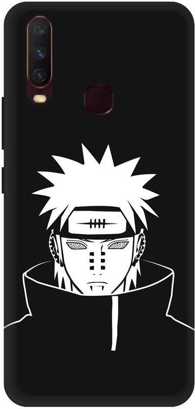 URCHIN Back Cover for vivoY17 naruto, Naruto, Manga, Cartoon, Anime, animation, black and white, kakashi  (Multicolor, Shock Proof, Pack of: 1)
