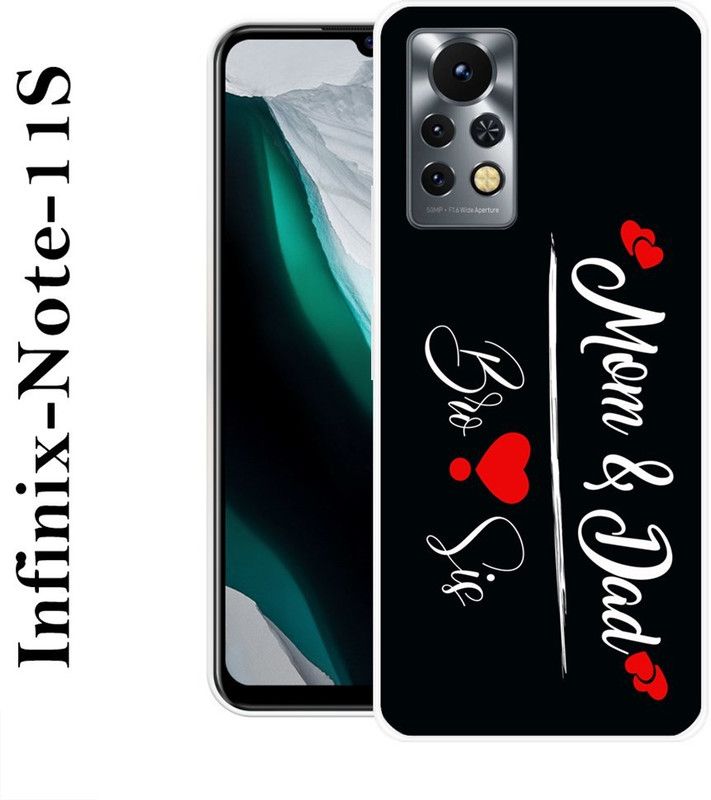 JATLAND Back Cover for Infinix Note 11s  (Black, White, Silicon)