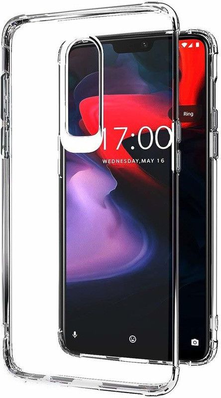 Melfo Back Cover for OnePlus 6  (Transparent, Silicon, Pack of: 1)