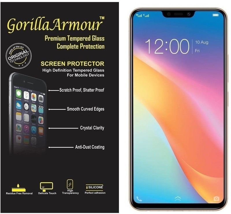 Gorilla Armour Tempered Glass Guard for Vivo Y81  (Pack of 1)