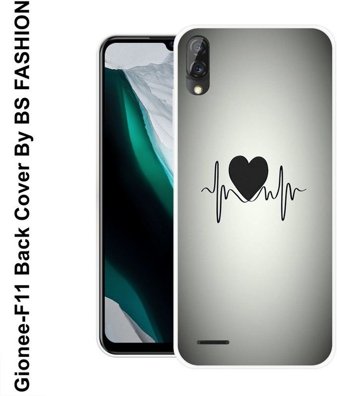 BSRAJ Back Cover for Gionee F11  (Grey, Black, Grip Case, Silicon)