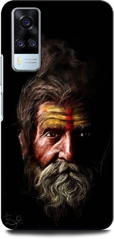 GRAFIQE Back Cover for Vivo Y31 V2036 SKETCH, MAHADEV, PUJARI  (Multicolor, Shock Proof, Pack of: 1)