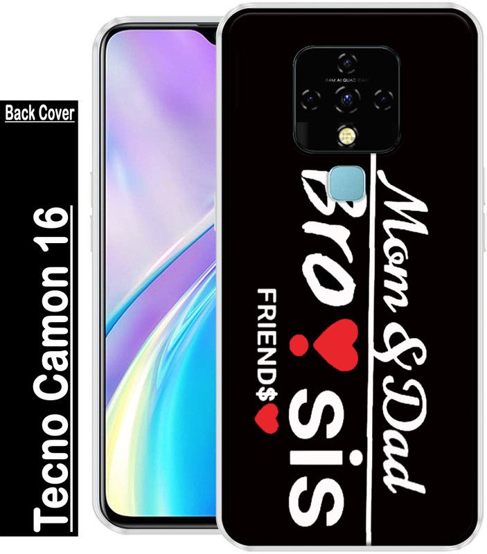 KUDI Back Cover for Tecno Camon 16  (Multicolor, Grip Case, Silicon, Pack of: 1)