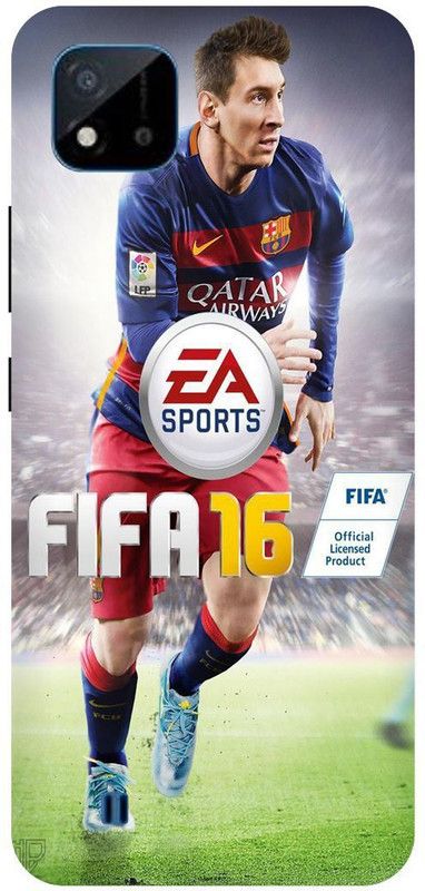 Bluvver Back Cover for Realme C20,RMX3061, Printed Fifa Messi Back Cover  (Multicolor, Hard Case, Pack of: 1)