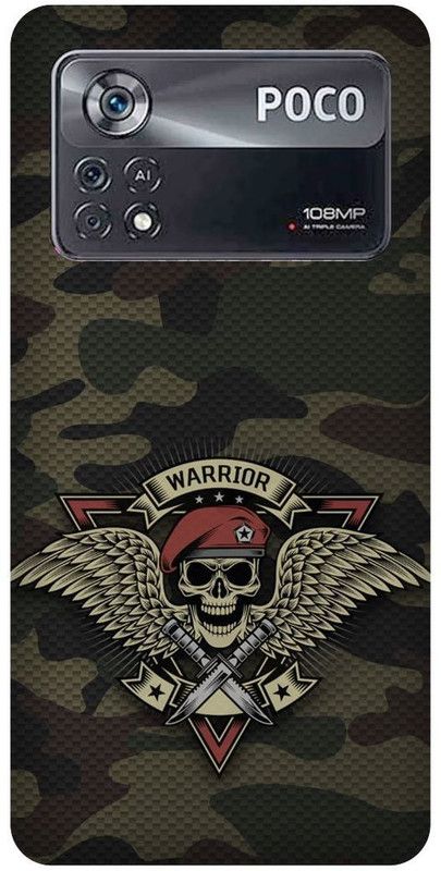 play fast Back Cover for POCO X4 Pro 5G, INDIAN, ARMY, TEXTURE, MILITRY, LOGO  (Grey, Hard Case, Pack of: 1)