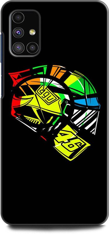 Afterglow Back Cover for SAMSUNG Galaxy M51 VALENTINO ROSSI, VR46, VR46 HELMET, AGV, BIKE RIDER, MOTOGP  (Multicolor, Shock Proof, Pack of: 1)