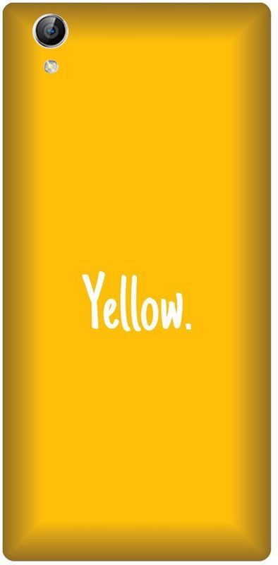 ZIGTOZAG SHOPPE Back Cover for VIVO Y51  (Yellow, Hard Case)