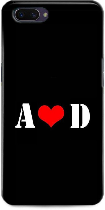 Afterglow Back Cover for Realme C1 A D, A LOVES D, NAME, LETTER, ALPHABET, AD LOVE, HART  (Multicolor, Shock Proof, Pack of: 1)