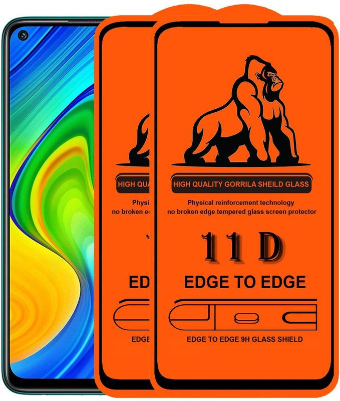 1DOLLAR Edge To Edge Tempered Glass for Redmi Note 9 Pro/ Redmi Note 9 Pro Max-11D Glass(Packof 2)  (Pack of 2)