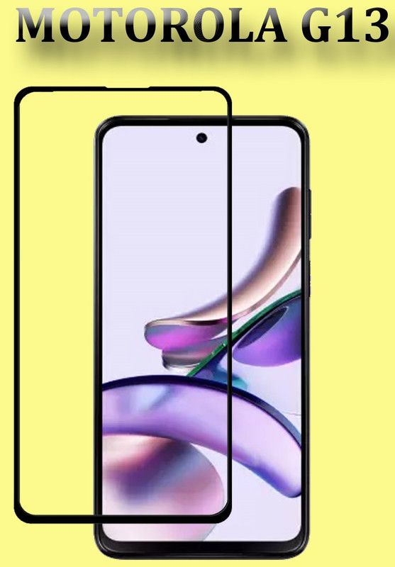NSTAR Edge To Edge Tempered Glass for MOTOROLA g13, MOTOROLA G13, (6.5)  (Pack of 1)