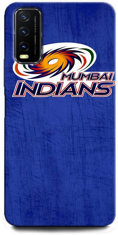 Afterglow Back Cover for Vivo Y12s CRICKET, IPL, IPL LOGO, MI LOGO, MUMBAI INDIANS  (Multicolor, Shock Proof, Pack of: 1)