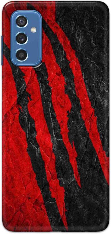 NDCOM Back Cover for Samsung Galaxy M52 5G Red Printed  (Multicolor, Hard Case, Pack of: 1)