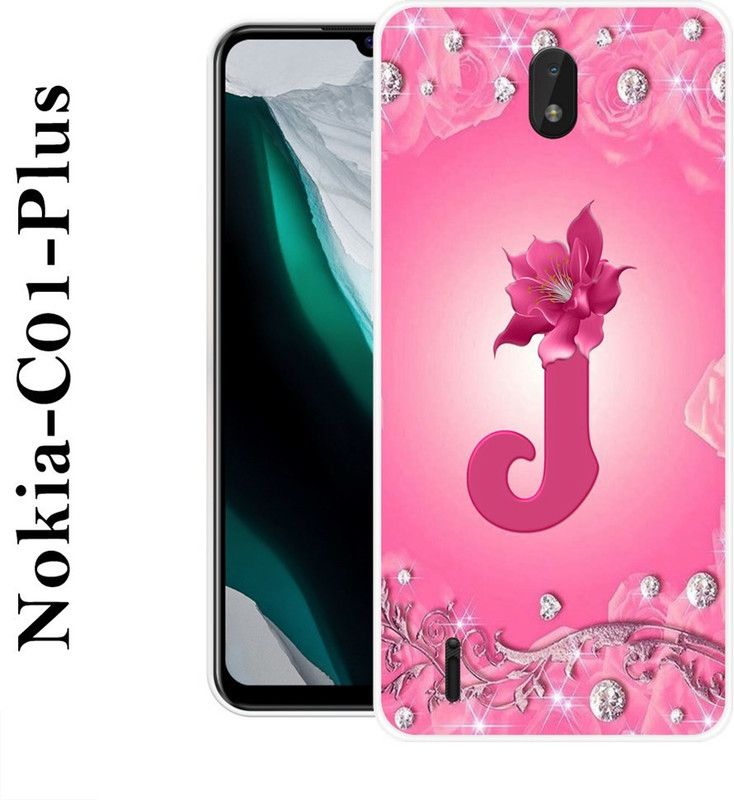 BAGRA Back Cover for Nokia C01 Plus  (Pink, Silicon)