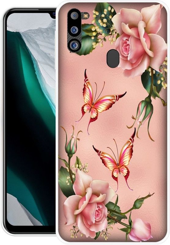 NEVYZAP Back Cover for Samsung Galaxy M21 2021 Edition  (Pink, Grip Case, Silicon)