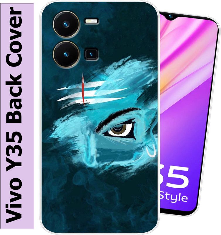 Hostprint Back Cover for Vivo Y35  (Multicolor, Flexible, Silicon, Pack of: 1)
