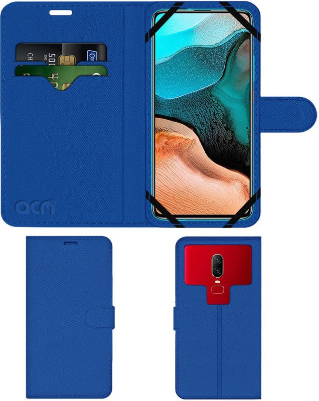 ACM Flip Cover for Mi Redmi K30 Pro  (Blue, Cases with Holder, Pack of: 1)