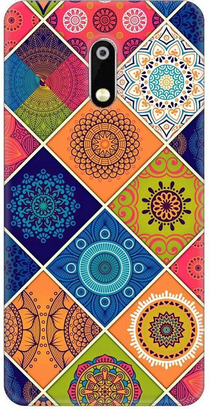Smutty Back Cover for Nokia 6, TA-1021, TA-1033, TA-1000, TA-1003, TA-1025, TA-1039 - Rangoli Print  (Multicolor, Hard Case, Pack of: 1)