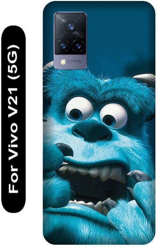 SSMORYA Back Cover for Vivo V21 5G  (Blue, Hard Case, Pack of: 1)