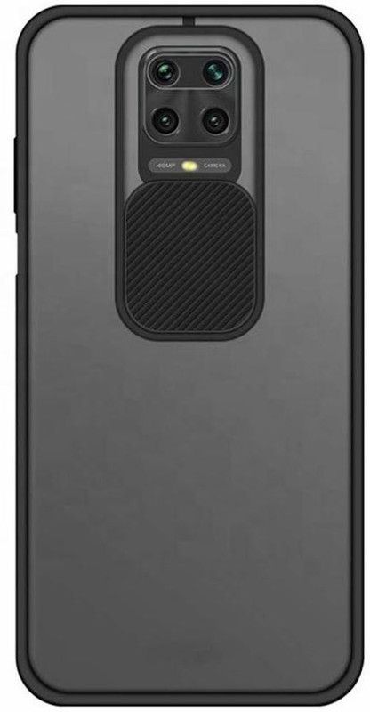 YOCOLOURS Back Cover for Redmi Note 9 Pro Max  (Black, Pack of: 1)