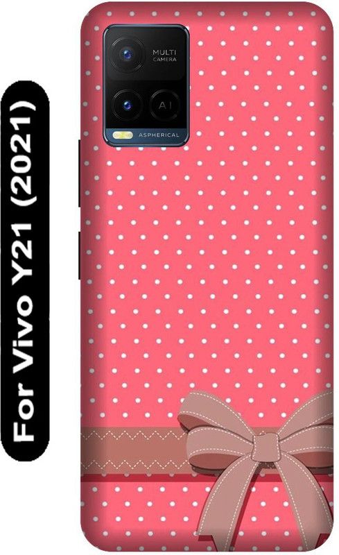 SSMORYA Back Cover for Vivo Y21 2021, Vivo V2111, Pink gift Printed  (Multicolor, Hard Case, Pack of: 1)