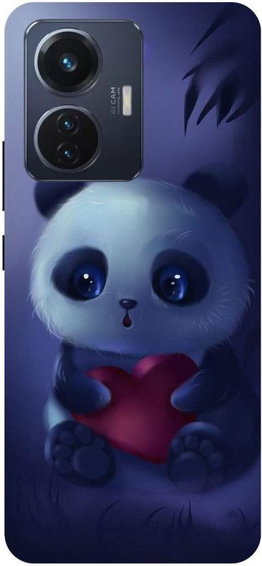THE NARAYANA COLLECTIONS Back Cover for VIVO T1 44W- V2153-CUTE,PANDA,CARTOON,TEDDY,BEAR  (Multicolor, Hard Case, Pack of: 1)