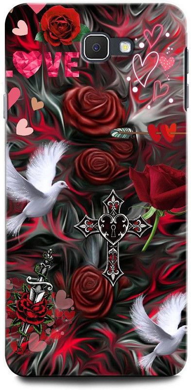 INTELLIZE Back Cover for SAMSUNG Galaxy J7 Prime 2 ROSE, WHITEPINKROCE, BOUQUET, ROSES, FLOWERS, RED FLOWER  (Multicolor, Hard Case, Pack of: 1)